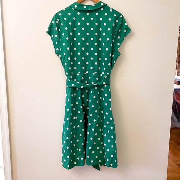 NWT Boden Women's Short Sleeve Shirt Dress, Size 16/18 - Picture 3 of 6